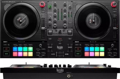 Hercules DJControl Inpulse T7 DJ-Controller USB Schwarz Motorisierte Teller OVP