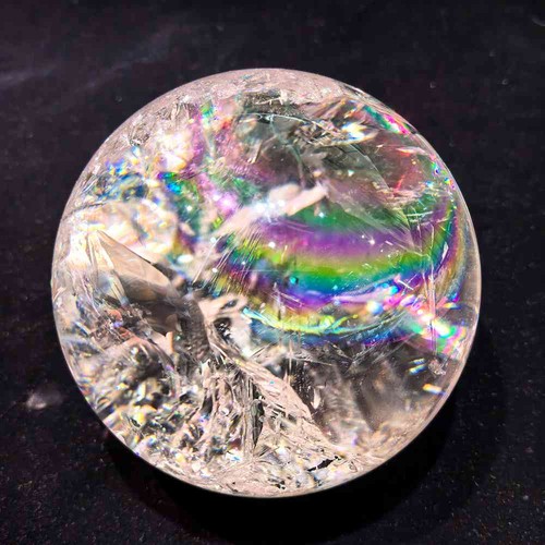 6LB Top Natural Rainbow clear Quartz Mineral Sphere Crystal Ball Energy Gem - Picture 23 of 24