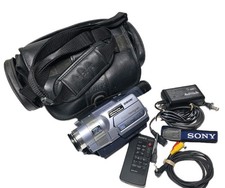 SONY DCR-TRV350 Digital 8 Handycam w/ Charger/Remote/Case - Fully Operational