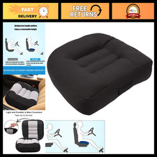 Car Booster Seat Cushion for Height Increase, Tailbone Back Pain Relief - Blac