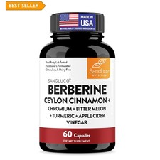 Advanced Blood Sugar Support: 19 Active Ingredients, Gluten  Soy Free - 60 Caps