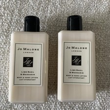 Jo Malone 2X 75 Ml Lime Basil & Mandarin Body and Hand Lotion Brand New