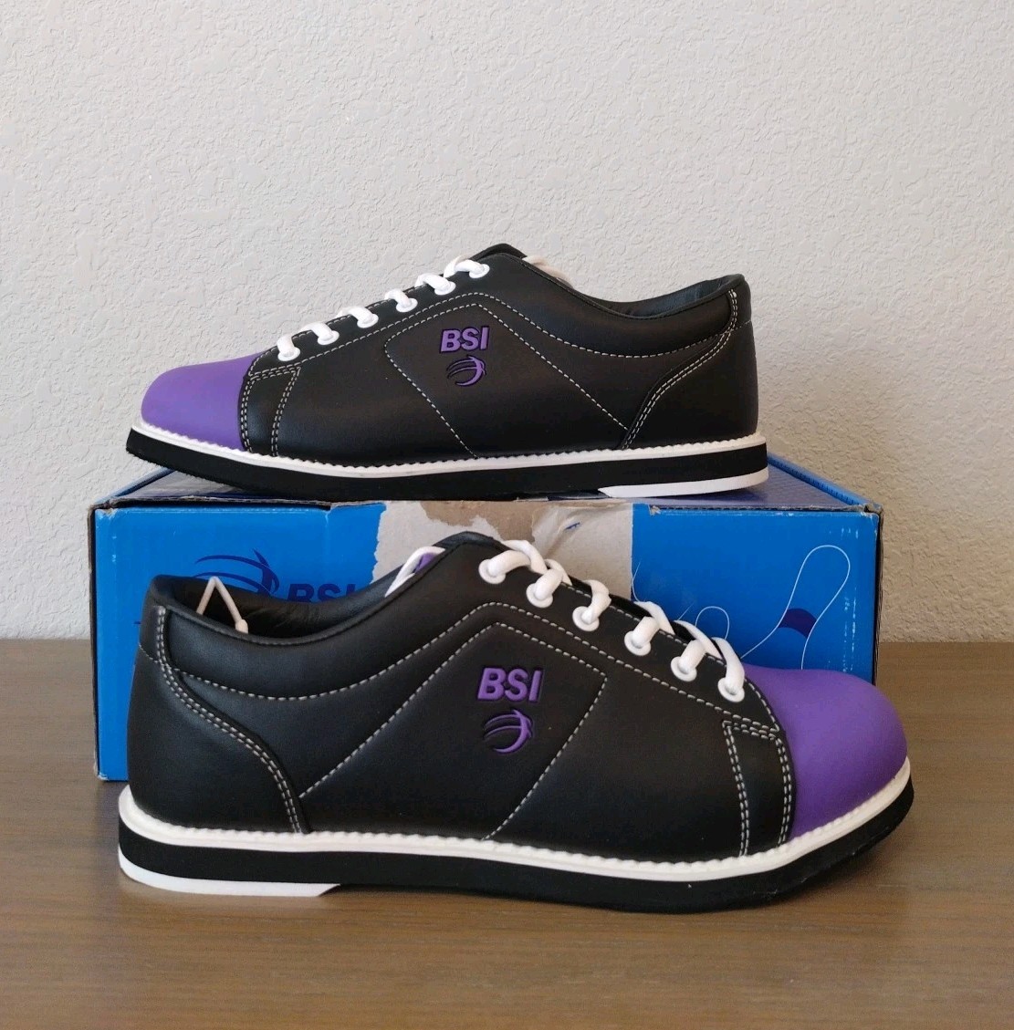 BSI Women's Classic Size 9.5 Black/Purple Bowling Shoes