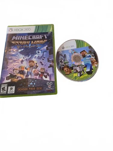 Minecraft & Story Mode Season Pass Disc Xbox 360 Game Bundle