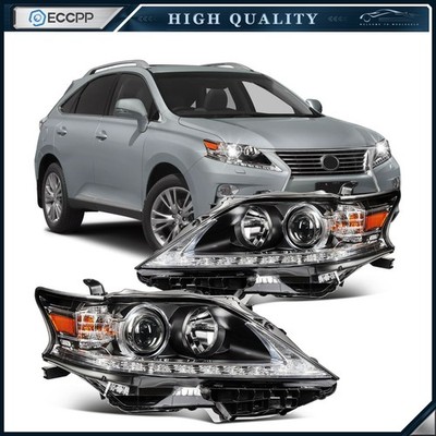 Pair Projector HID Xenon Headlights w/LED DRL For 2013-2015 Lexus RX350 RX450h