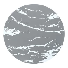 9.4 Inch Round Induction Cooktop Protective Cover Marble Pattern, Grey
