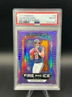 2024 Panini Obsidian - Caleb Williams #20 - Fire and Ice Purple /50 - RC PSA8