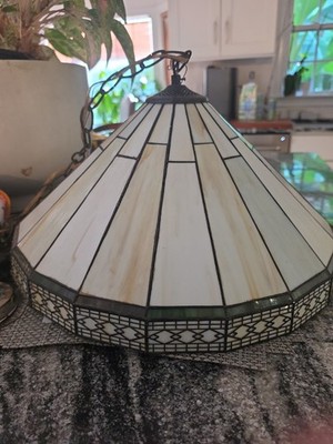 16  SPECTRUM Tiffany Style Stained Glass Pendant Hanging Ceiling Light Shade