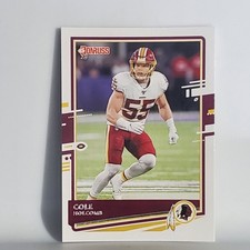 Cole Holcomb Washington Redskins 2020 Donruss Panini RC #242
