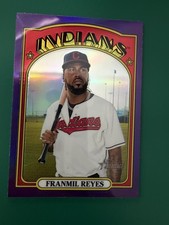 2021 Topps Heritage - Franmil Reyes #441 Chrome Purple Refractor