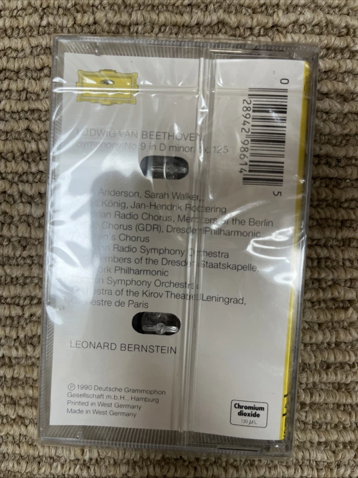 Bernstein In Berlin - Beethoven Symphony No. 9 Ode To Freedom (Cassette, 1990) - Image 2 of 2