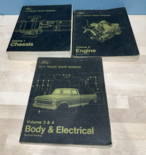 1974 Ford Truck Factory Shop Manual Volumes 1-4 Chassis Is 1st Printing 1973