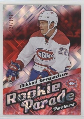 2016 Upper Deck Parkhurst Rookie Parade Red 24/199 Mikhail Sergachev #RP29 h9a