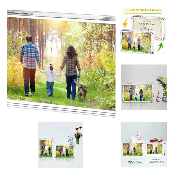 Boxalls Acryl Fotorahmen 9X13Cm Doppelseitig Magnetisch Klar-image