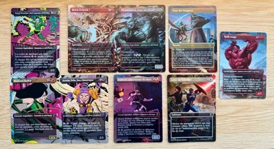 LOT 9 CARTES MAGIC - SUPER HEROES/Marvel - U et C /FOIL - FR - Photo 1/4