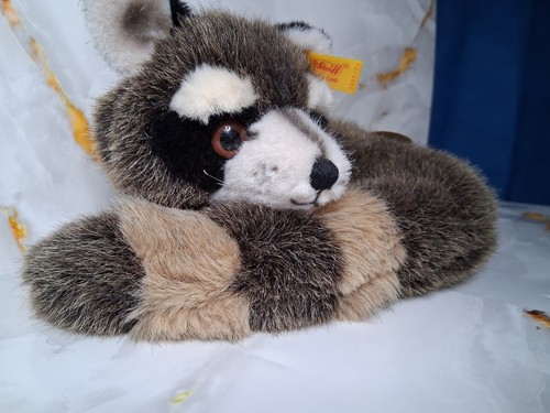 Vintage Steiff Raggy liegender Waschbär 8 Zoll Plüsch # 2060/20 - Bild 5 von 9