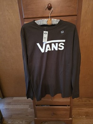 VANS Long Sleeve T Shirt Medium Brown NWT