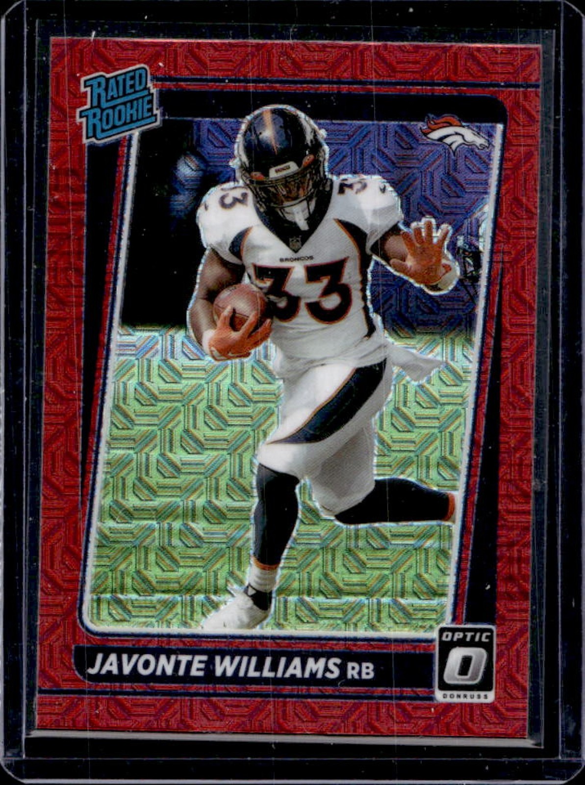 Javonte Williams Panini Donruss Optic #215 Red Mojo
