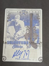 2021-22 Leaf Lumber PAUL COFFEY Signature Stick Printing Plate AUTO SSP 1/1