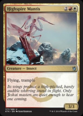 Highspire Mantis - KTK MTG - Light Play
