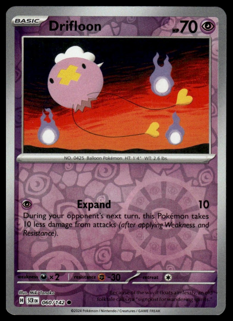 Drifloon SV07: Stellar Crown #060/142 Reverse Holo NM