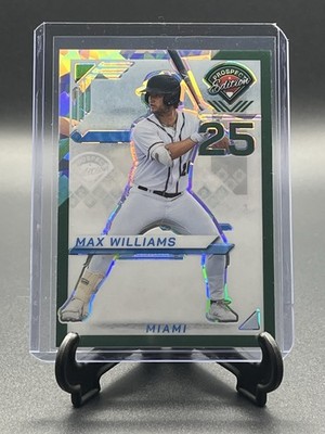 2025 Panini Prospect Edition - Max Williams #17 Green Ice Prizm /149 (RC)