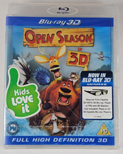 Open Season Blu-ray 3D "Clear Case" (Brand New & Sealed) Region B