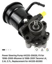 A-Premium Power Steering Pump w/ Reservoir for Toyota 4Runner Tacoma 1996-2001