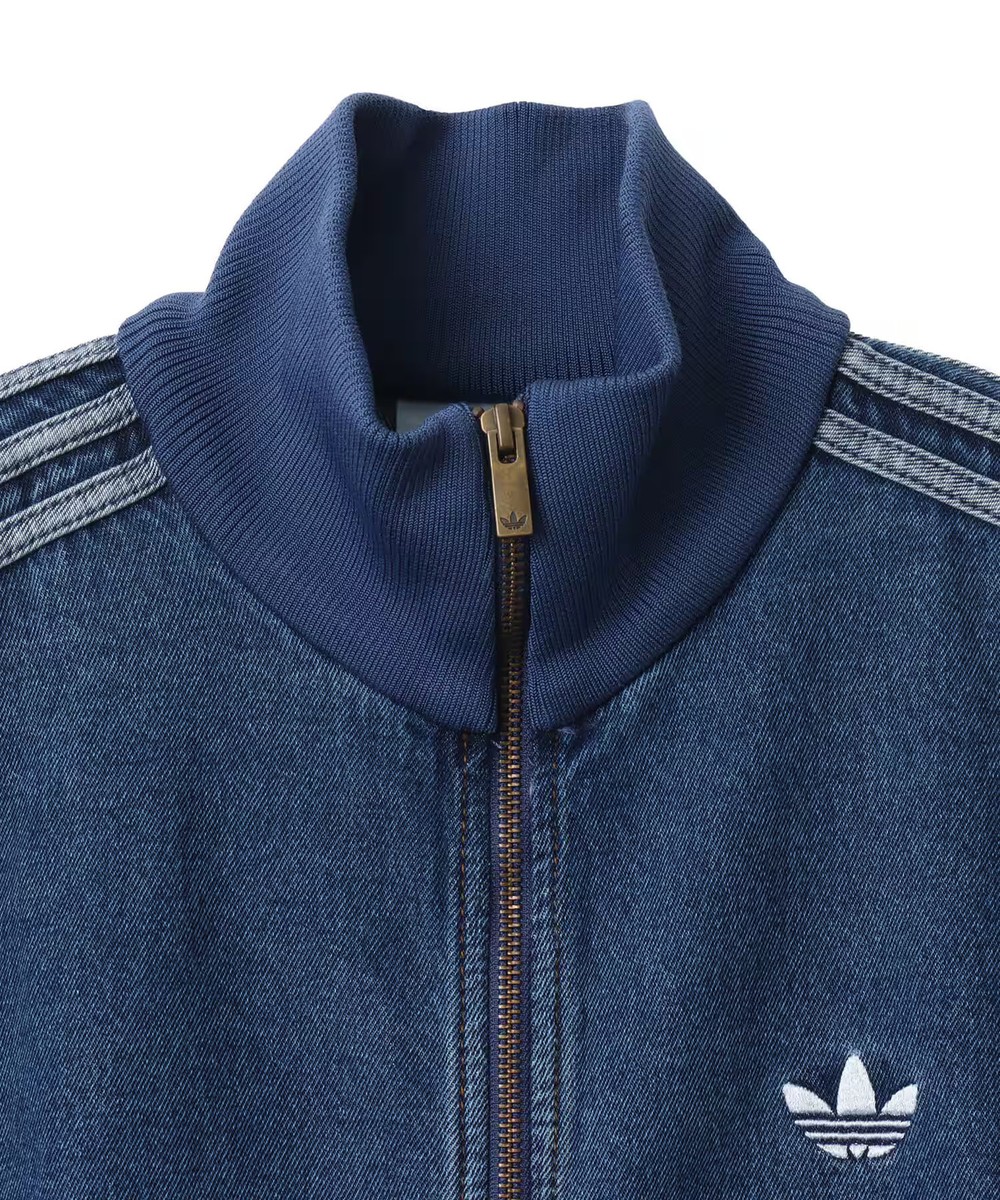 ジャケット・アウター adidas RETRO COLLAR Track Jacket navy Vintage 90s Adidas Navy Blue Trefoil Track Jacket Retro Sportswear