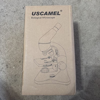 USCamel Biological Microscope 4x,10x,40x Science Kit