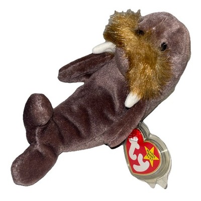Brand New Ty 4082 Beanie Baby Plush Animal Jolly Walrus 1996 MWMT Sea Mammal