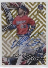 2016 Topps High Tek Auto Gold Rainbow 16/50 Eddie Rosario #HT-ER Auto 3t2