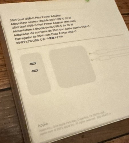 Apple MNWP3AM/A Dual USB-C Port Power Adapter - White - Photo 3/3