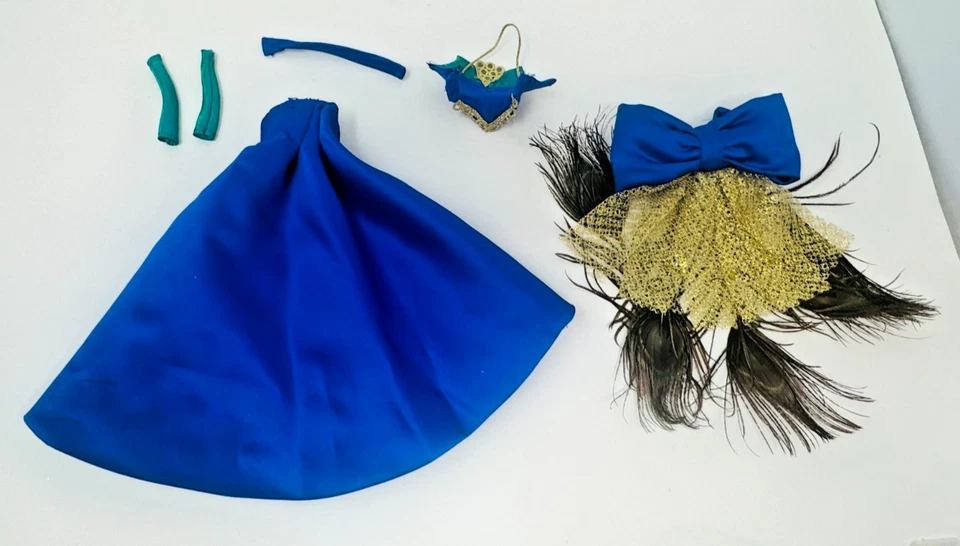 Barbie pavo real Birds of Beauty 1998 19365 vestido y accesorios conjunto solamente Foto 2 de 2