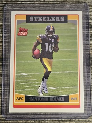 Santonio Holmes ROOKIE 2006 Topps #352 Steelers RC Super Bowl 43 MVP PACK FRESH
