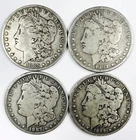 *LOT OF 4 MORGAN SILVER DOLLARS* NR #C1754