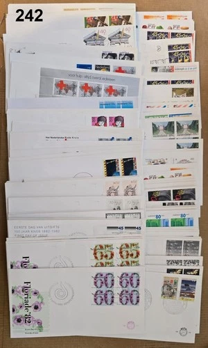 NETHERLANDS - 106 FDC - SHIPS - NATURE - CULTURE - ART - 1982