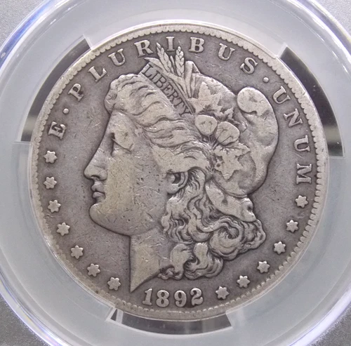 1892 "CC" Morgan SILVER Dollar $1 CACG F12 CAC #110 Fine *CARSON CITY* ECC&C Inc