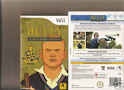 BULLY SCHOLARSHIP EDITION NINTENDO WII SCHOOL  - Foto 1 di 1