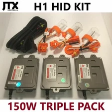 150W H1 HID Kit TRIPLE PACK Cibie Super Oscar Britax X-Ray Vision Driving Lights