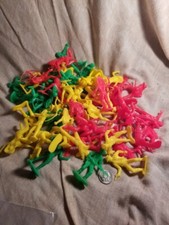 Vintage 2.75" Cowboy And Indian Plastic Figure Lot