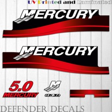 Mercury 5 HP Two Stroke 2000-2005 outboard engine decal sticker kit 5HP