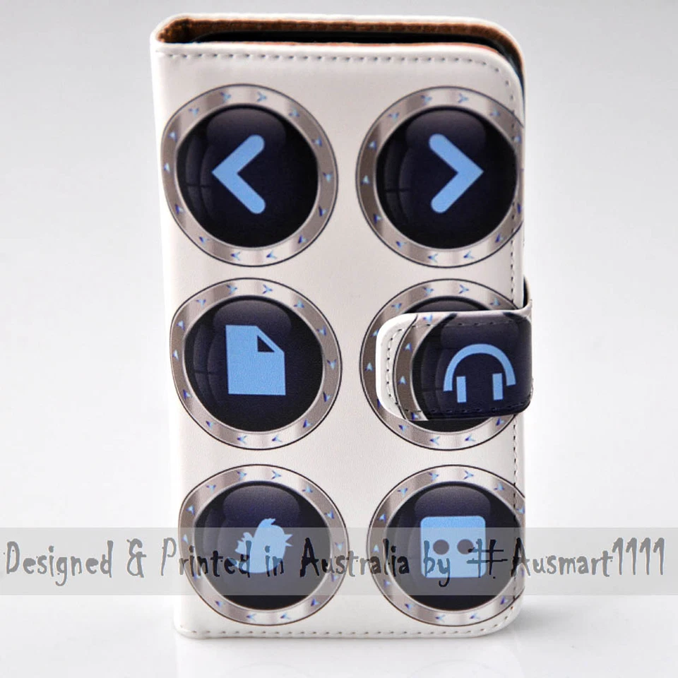 Para Teléfono Móvil Serie HTC - Gadget Icono Tema Impresión Billetera Teléfono Estuche Cubierta Foto 2 de 3