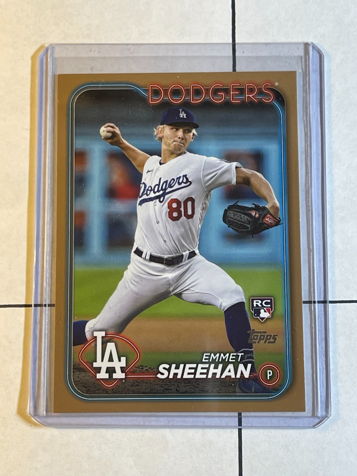 Emmet Sheehan 2024 Topps Gold Border Parallel #ed /2024 Rookie Card RC #283 