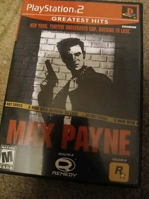 Authentic & Tested Max Payne (Sony PS2, 2001), Greatest Hits, Cib, Working