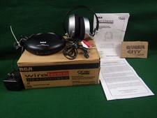 Vintage RCA 900mhz wireless headphones WHP160 foldable w/box