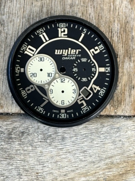 Wyler Genève Code R Incaflex Chronograph Dakar Dial, Cadran