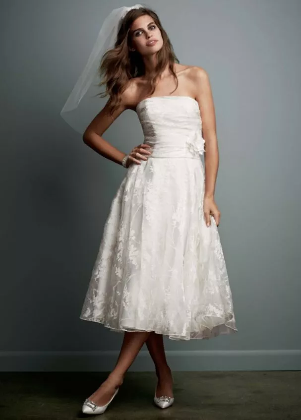 Galina tea length clearance wedding dress