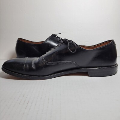 Allen Edmonds Park Avenue Cap-Toe Oxford Black Men Dress Shoes Size 16 4A Narrow