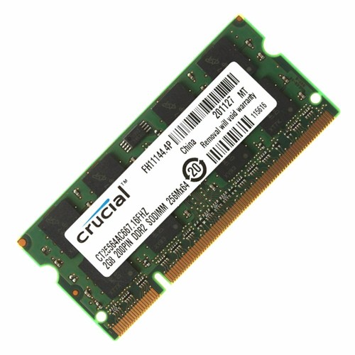 4GB 2x 2GB DDR2 667MHz PC2-5300S 200Pin SODIMM Laptop Memory SDRAM Crucial BT - Picture 6 of 8